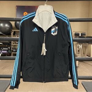 Adidas MNUFC Minnesota United FC Reversible Track Jacket Brand New